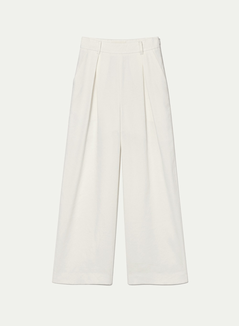 SS23 린넨 Linen Wideleg Pants Clean-White