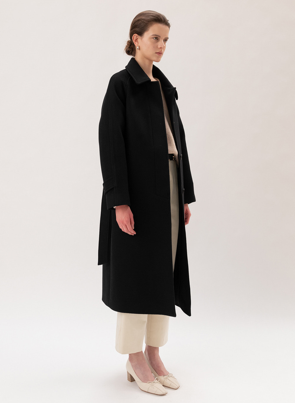 [FW20 ESSENTIAL] 캐시미어 Cashmere Single Coat Black
