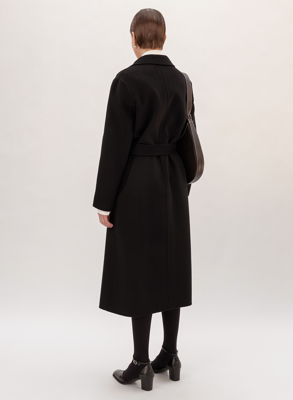 [FW20 ESSENTIAL] 캐시미어 Cashmere Handmade Coat Black