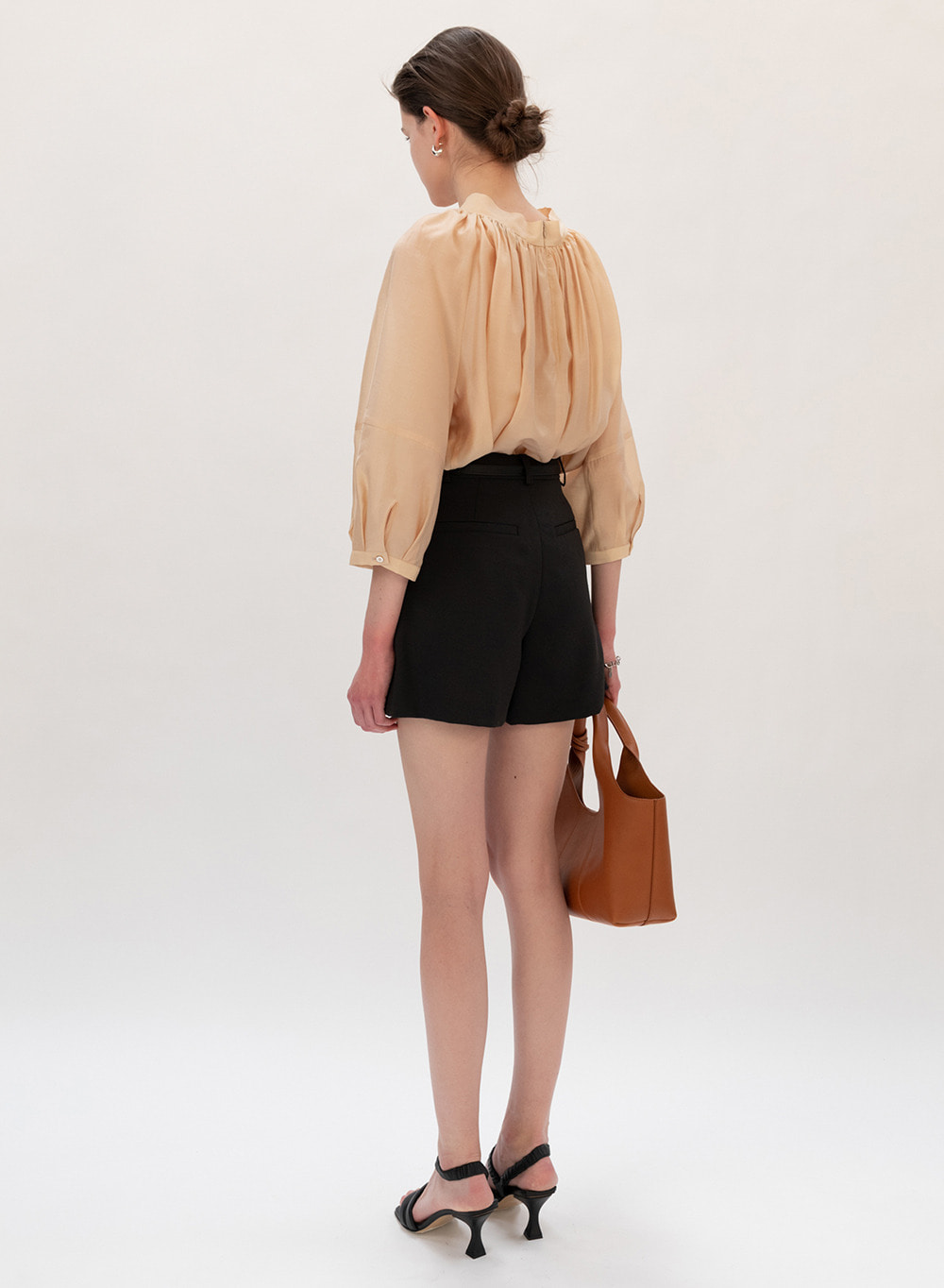 SS21 Gathered Neck Blouse Golden