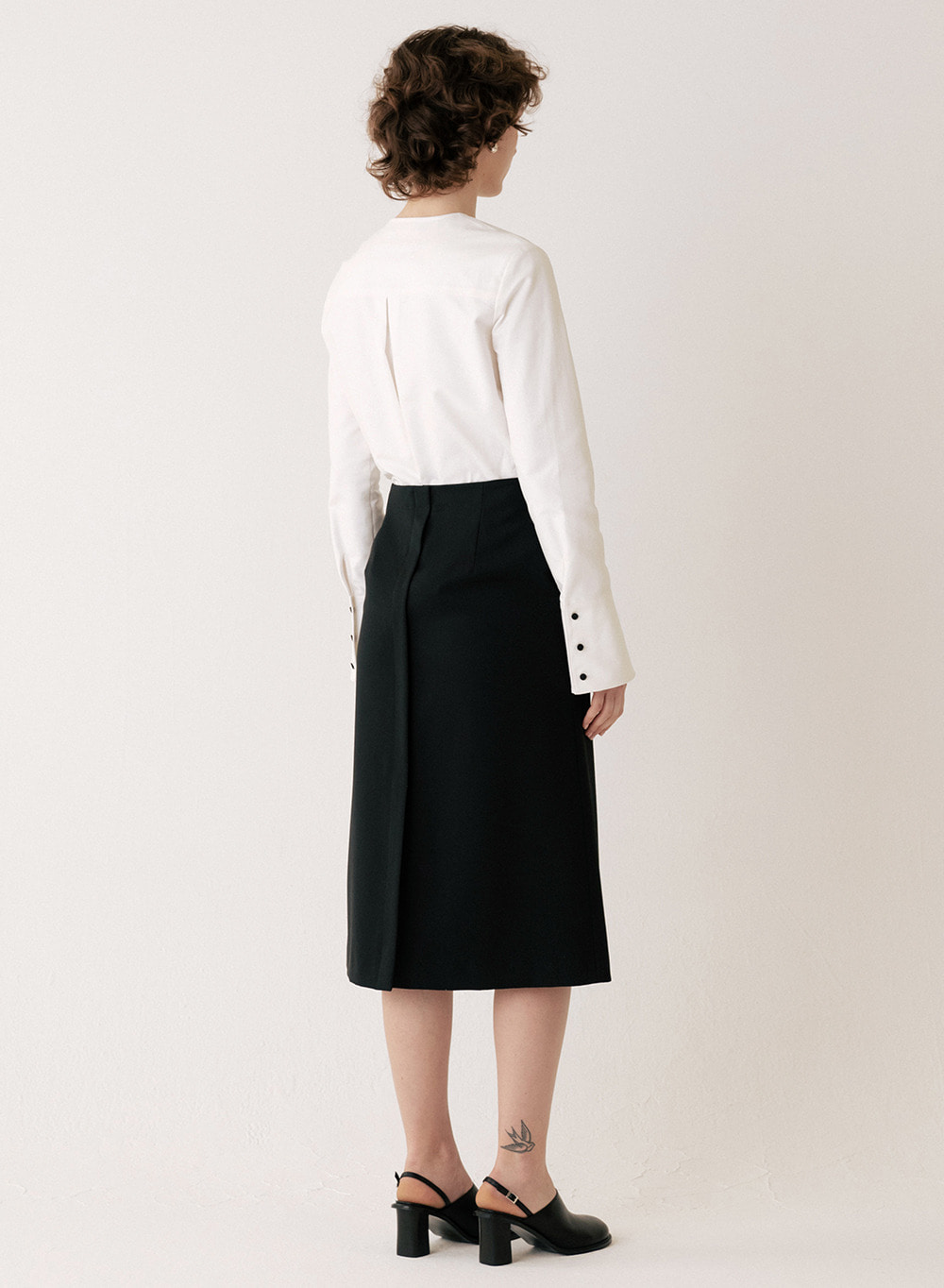 A-line Highwaist Skirt Black