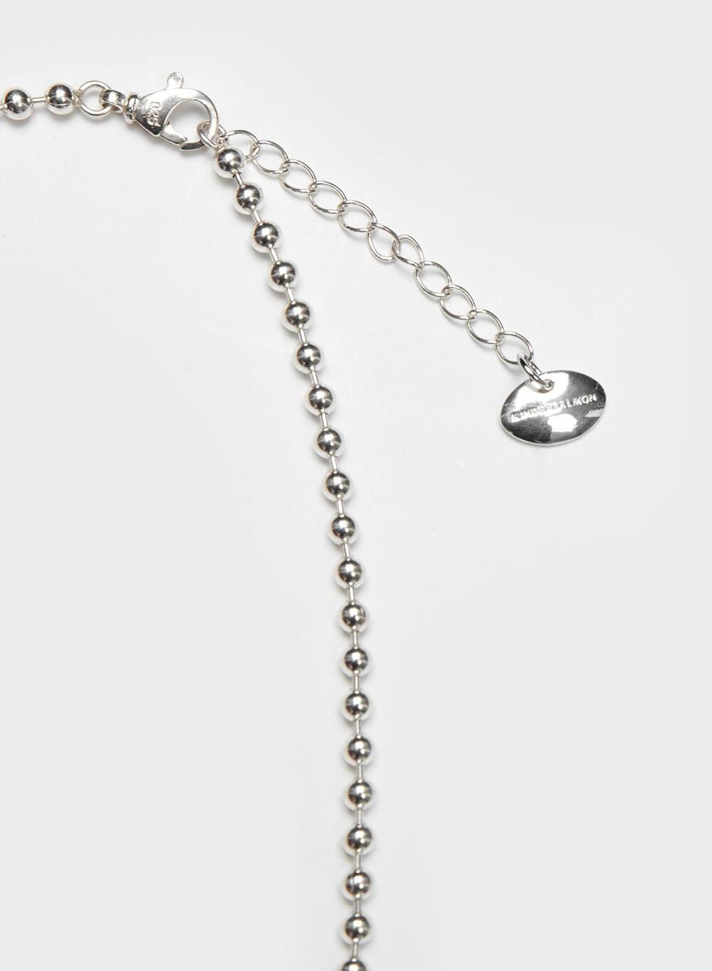 SS23 Adèle Black Onyx Ball Chain Necklace