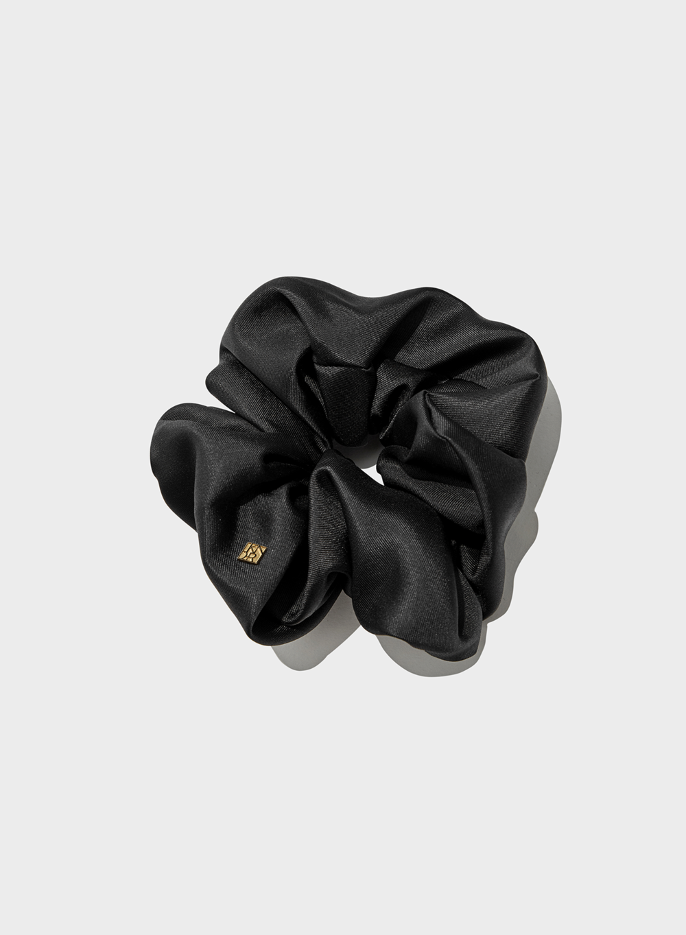 RESORT23 Silk Scrunchie Black (L)