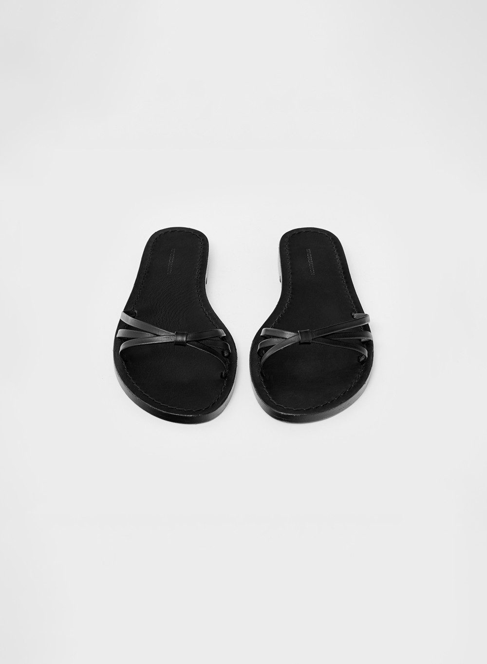 [7/4 출고]RESORT23 Cross Strap Flat Sandals Black
