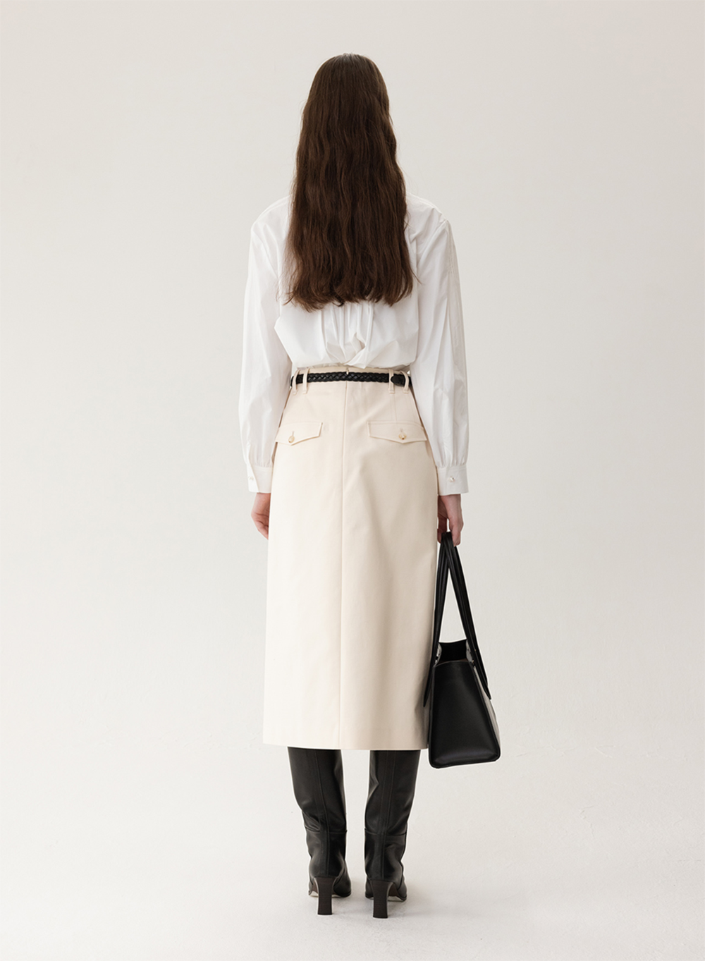 FW23 Pintuck Blouse Off-White