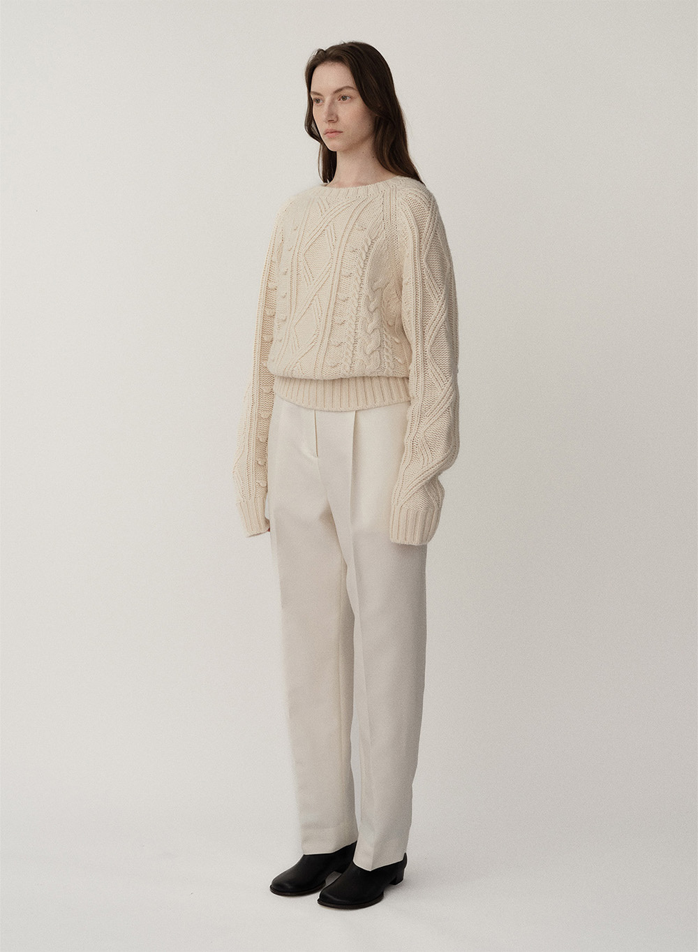 PF23 Cable Bulky Sweater Dove