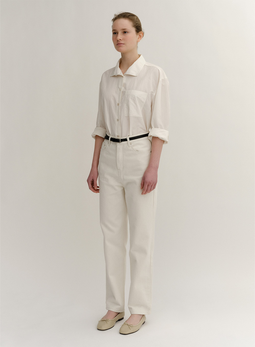 [예약배송] SS24 Despina Cotton Jeans Off-White