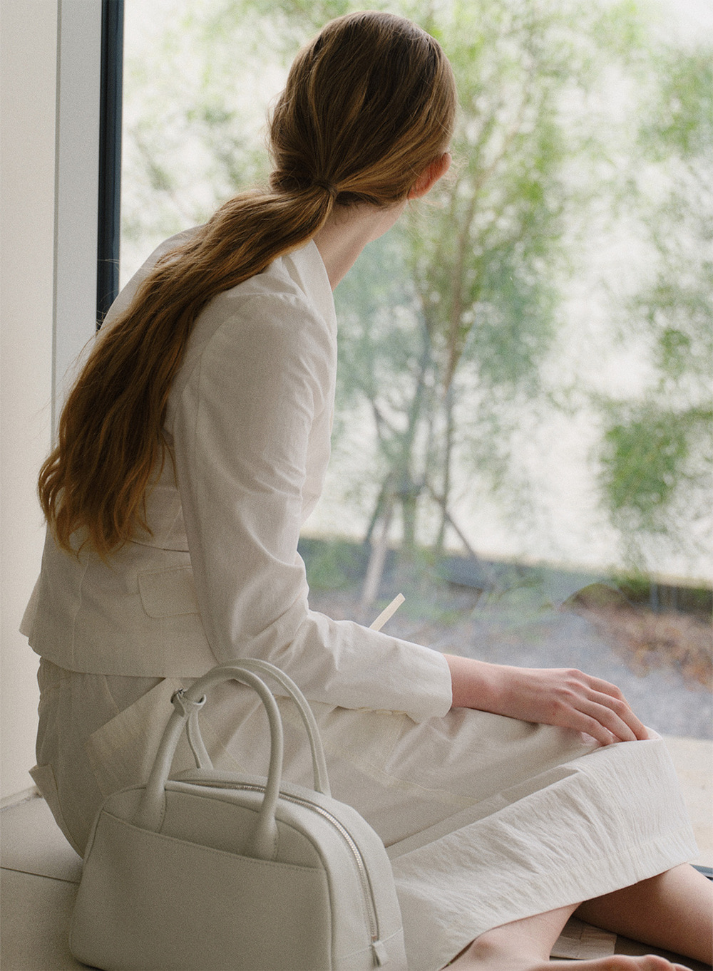 トートバッグ KINDERSALMON Sofie Tote Bag WhiteHud (S) KINDERSALMON