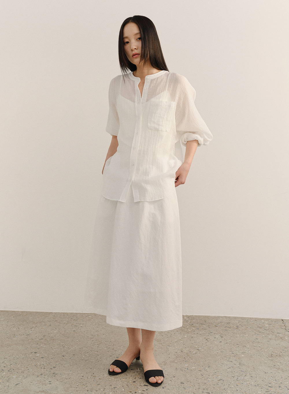[KINDERSALMON] Noa Belted Cotton Skirt ★大人気★ E-boutique - ALL - KINDERSALMON