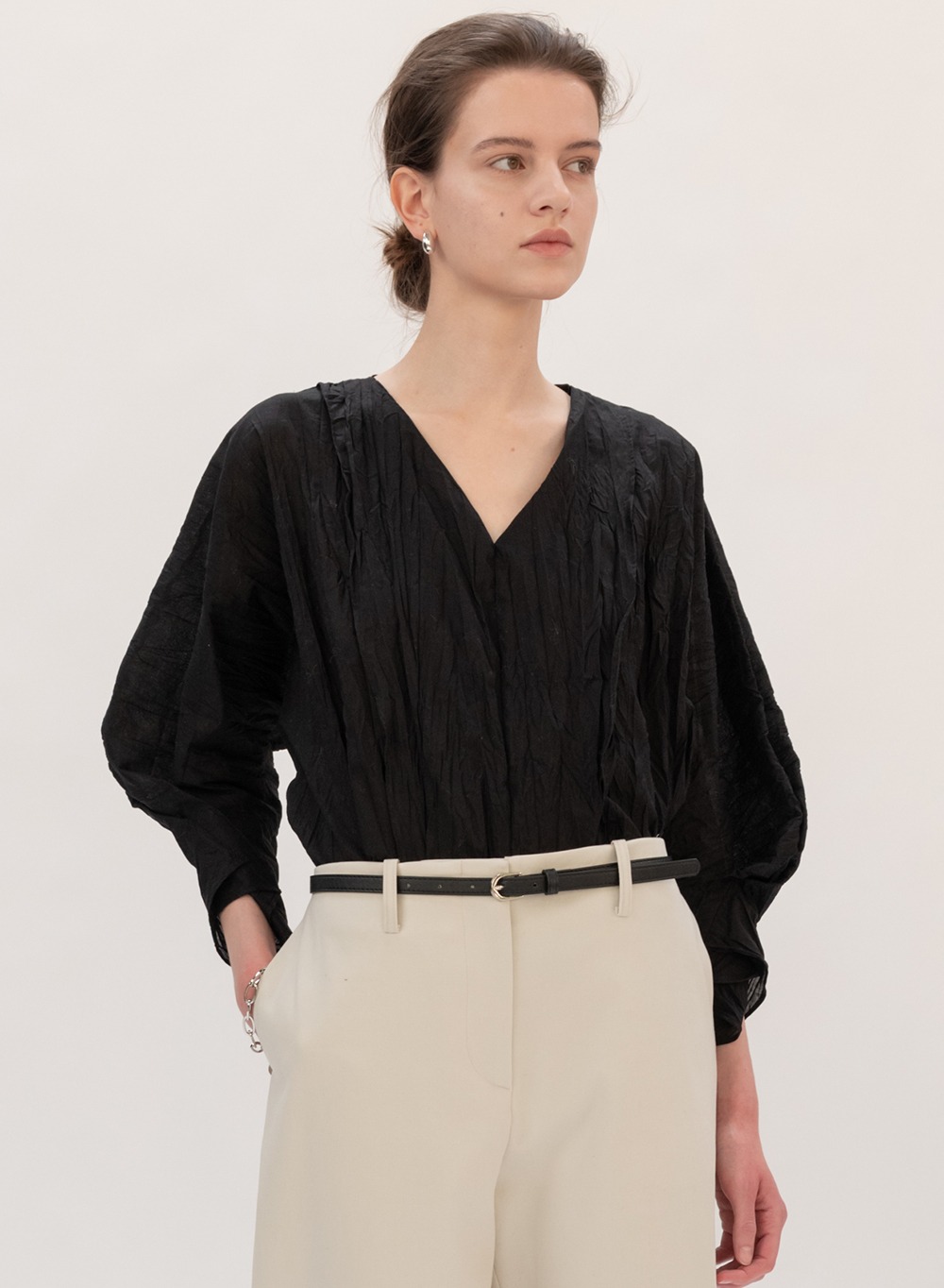 FW20 New Cocoon Blouse Black