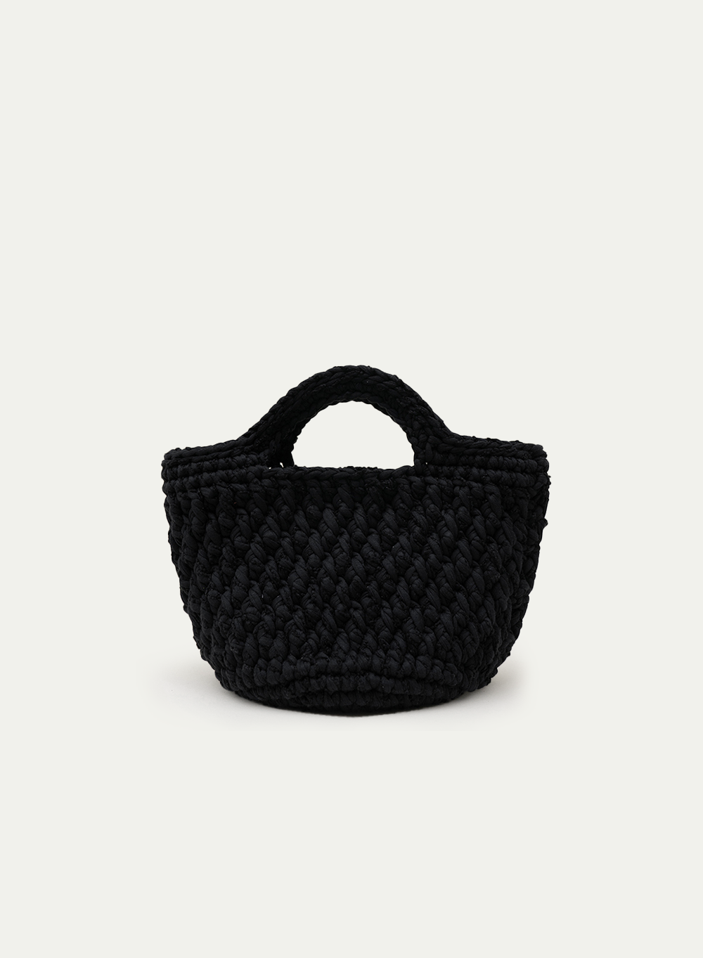 SS22 핸드메이드 Hand-made Knitted Tote Black