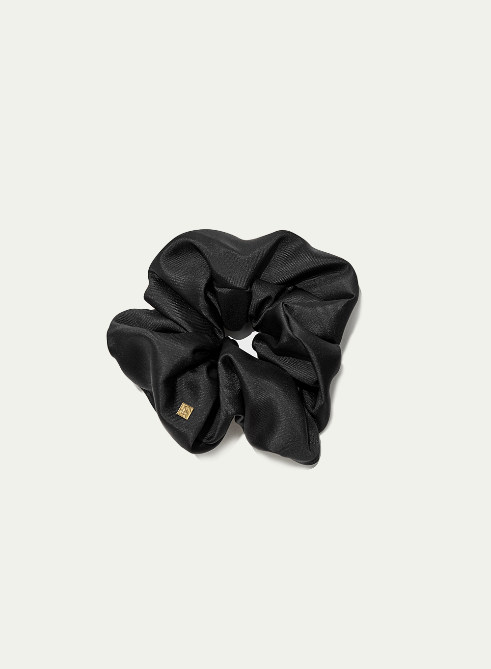 RESORT23 Silk Scrunchie Black (L)