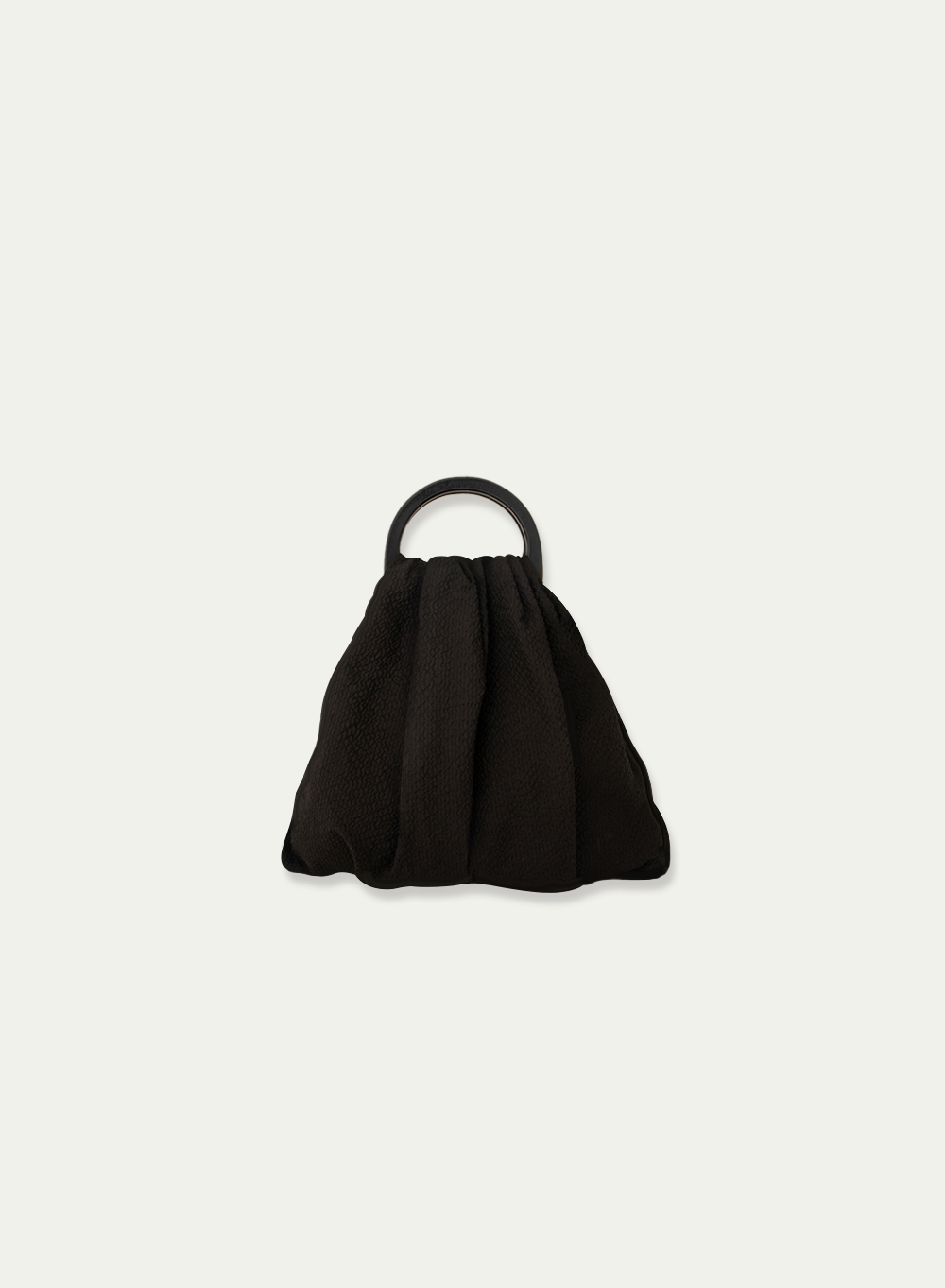 SS21 Wood Handle Mini Tote Black