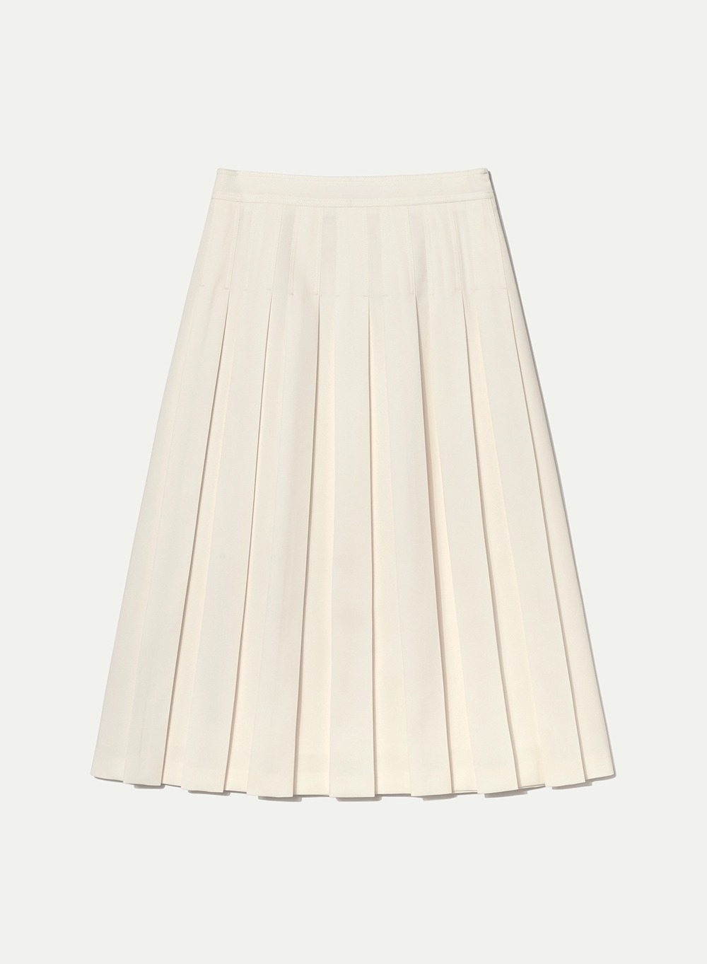 RESORT23 Stitched Pleats Skirt Lemon-Cream