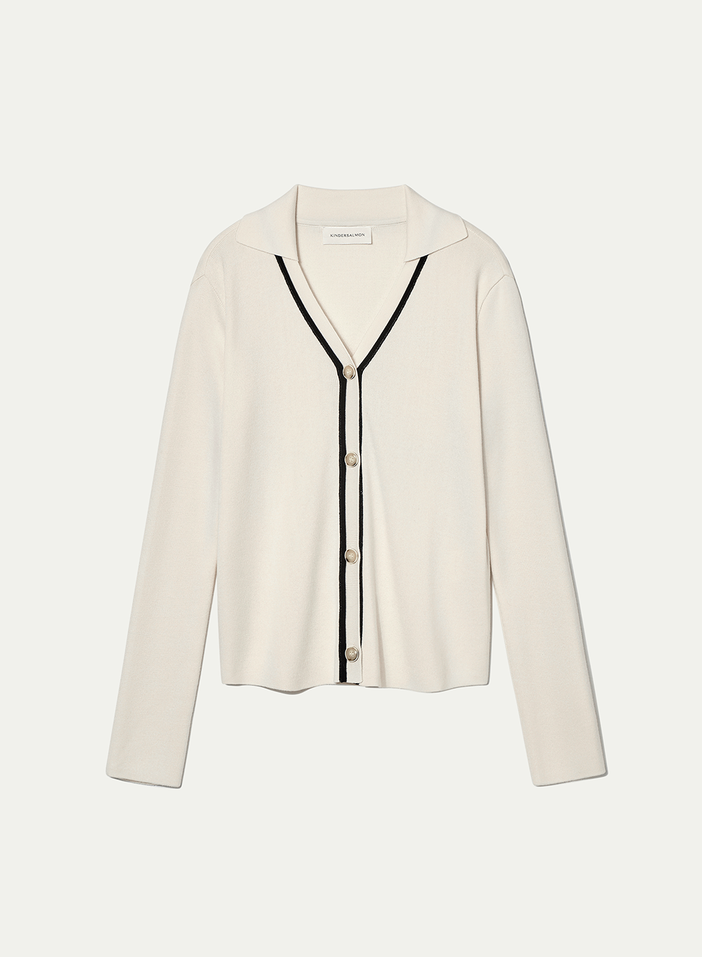 FW21 Slim-fit Knitted Cardigan Ivory