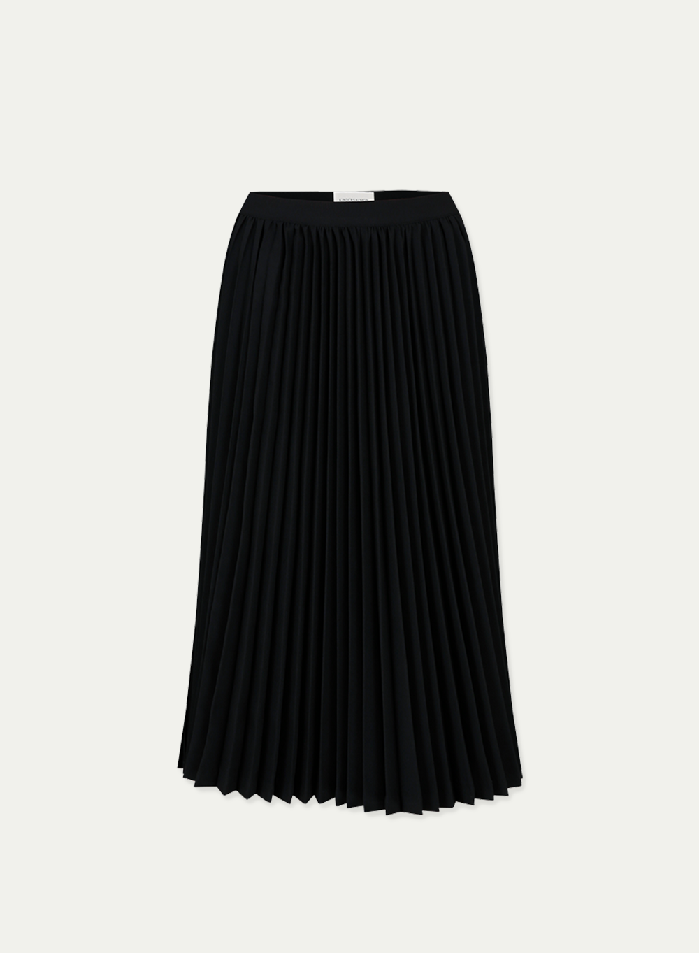 [Exclusive] Pleats Long Skirt Black