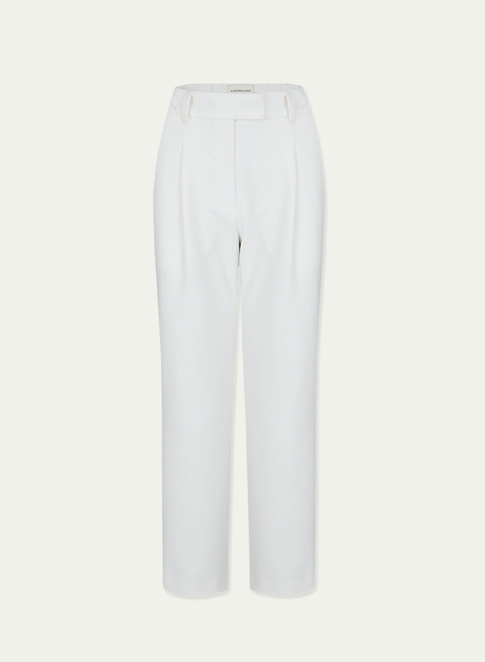 [Exclusive] One Tuck Pants White