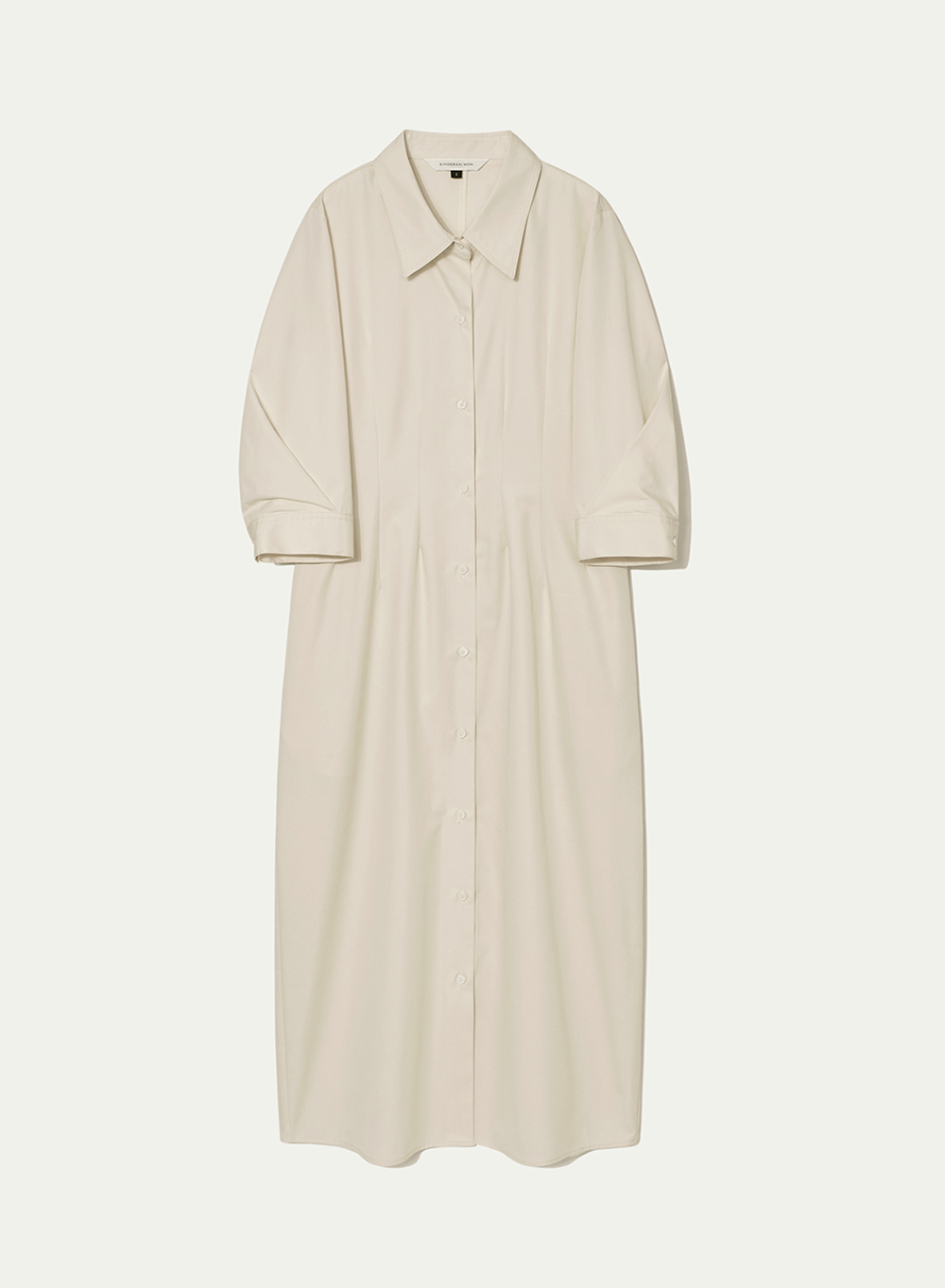 [ESSENTIAL] Original Silhouette Shirt Dress Cream