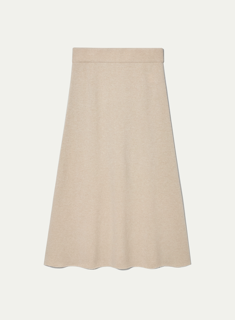 FW20 Knitted Skirt Natural