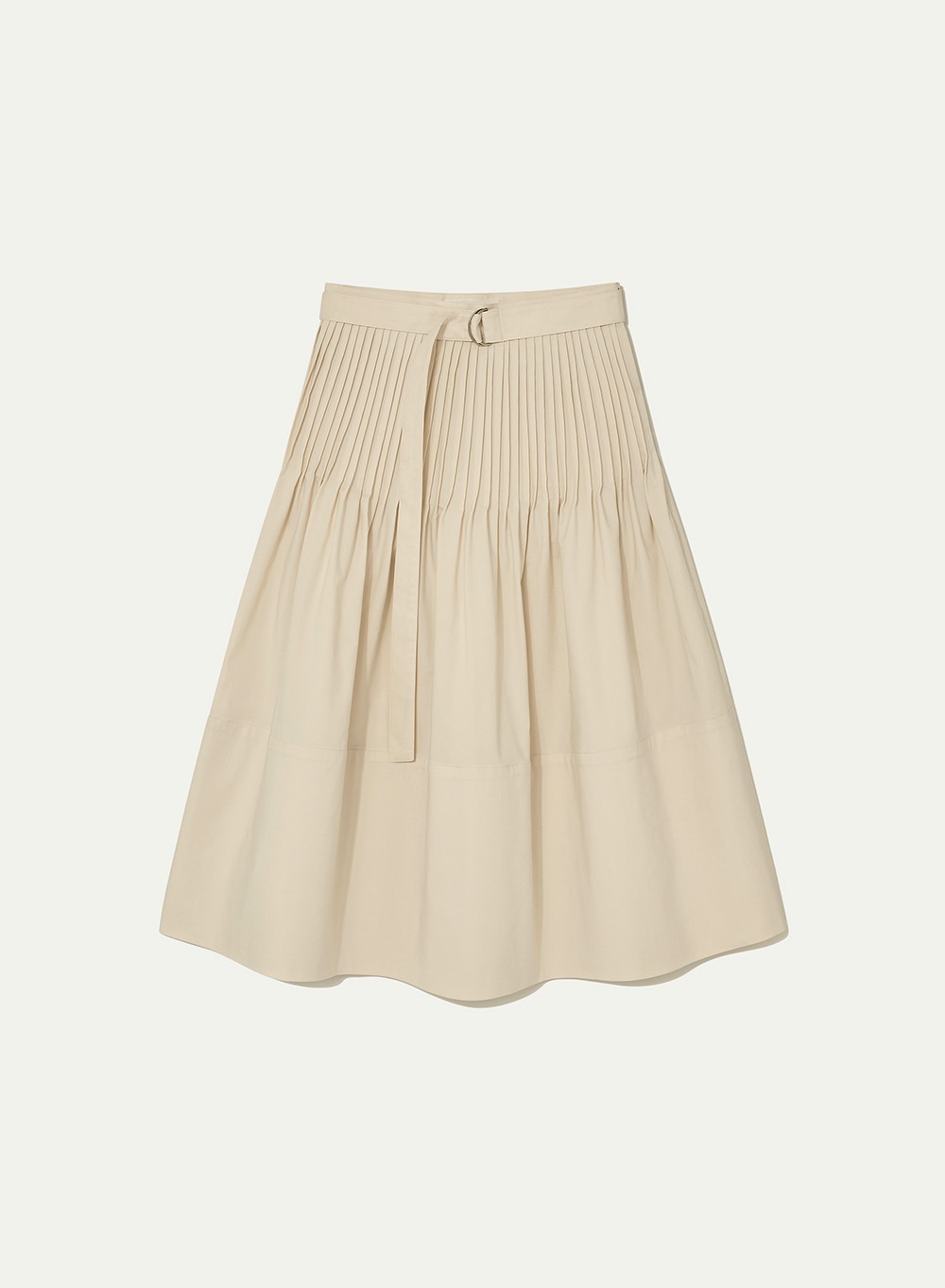 [예약배송] SS24 Pintuck Full Skirt Natural