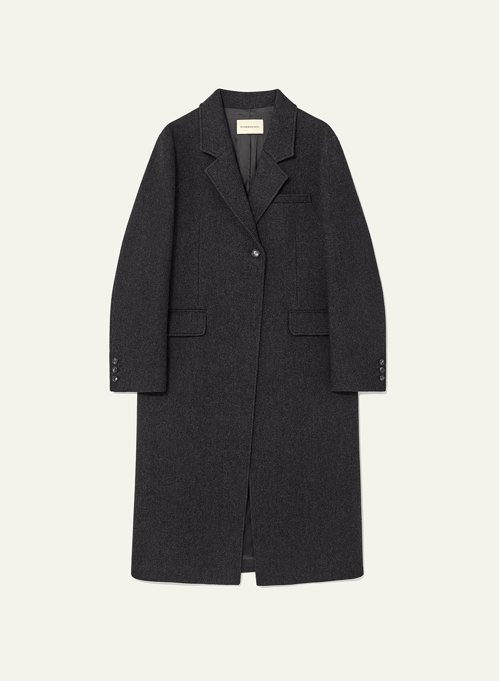 [KINDERSALMON] Madison Double Coat ★NEW★ Madison Double Coat Dark Gray Melange - KINDERSALMON