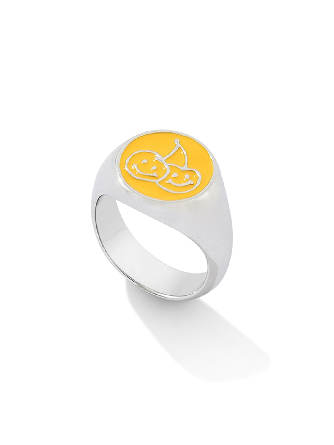 DOODLE CHERRY RING [YELLOW]