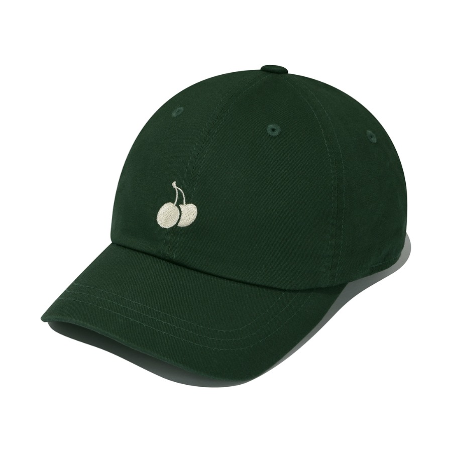 MONO CHERRY LOGO BALL CAP [DARK GREEN]