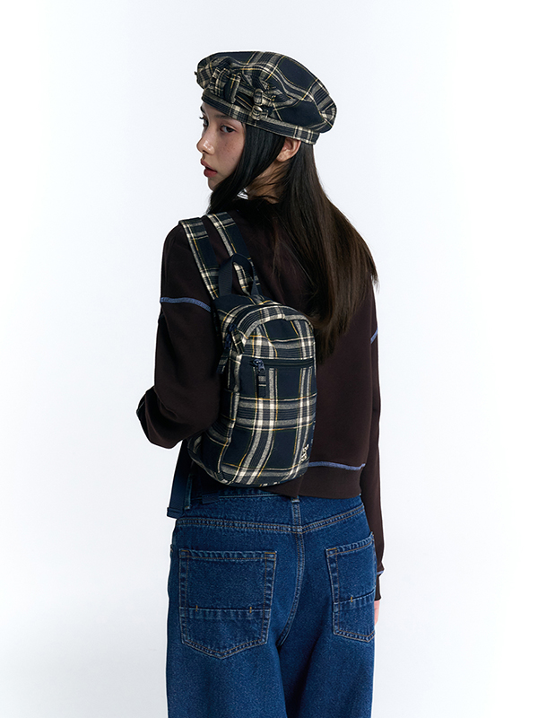 CHEEKCHECK MINI BACKPACK [DARK NAVY] - kirsh