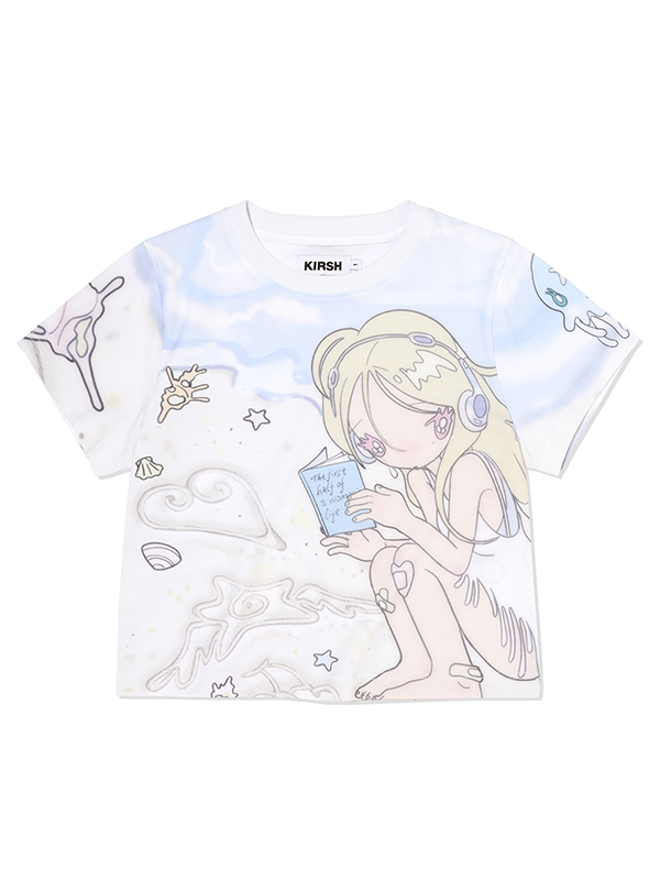 ★KIRSH★ Kirsh X Sun One Bird Ringer T-Shirt Dark Sky Designer fashion, Seoul-fully created | W Concept
