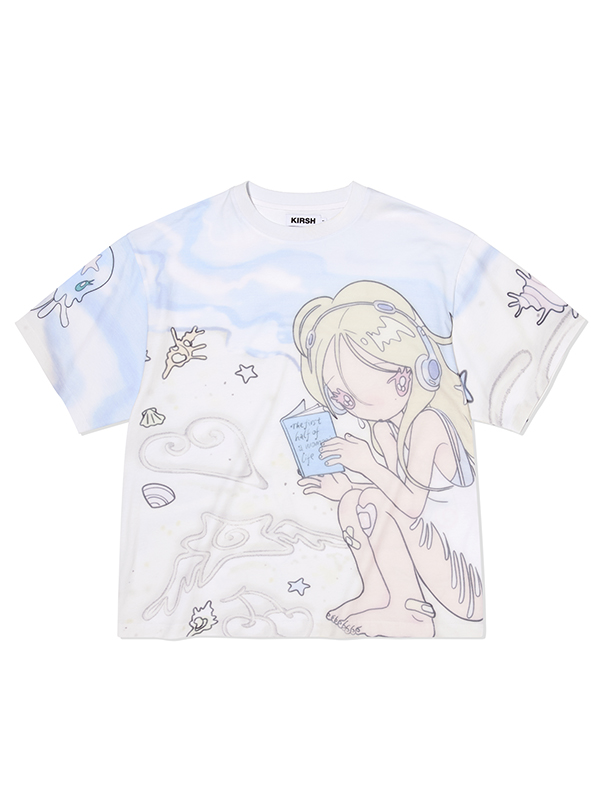 Tシャツ・カットソー [KIRSH] KIRSH X SUNONEBIRD ANGEL GIRL LOOSE FIT T-SHIRT MUSINSA | KIRSH Kirsh x Sunwon Bird Angel Girl Loose Fit T