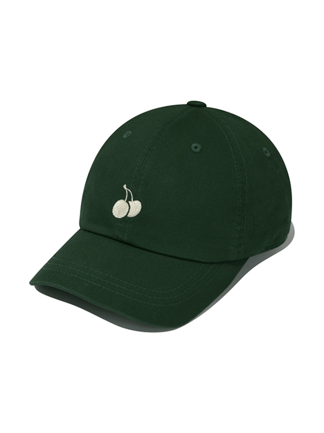 MONO CHERRY LOGO BALL CAP [DARK GREEN]