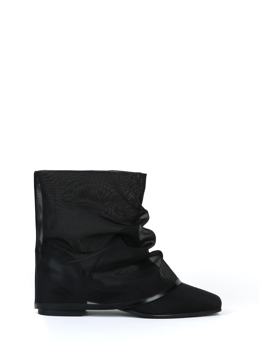 Mesh Wrinkle Boots