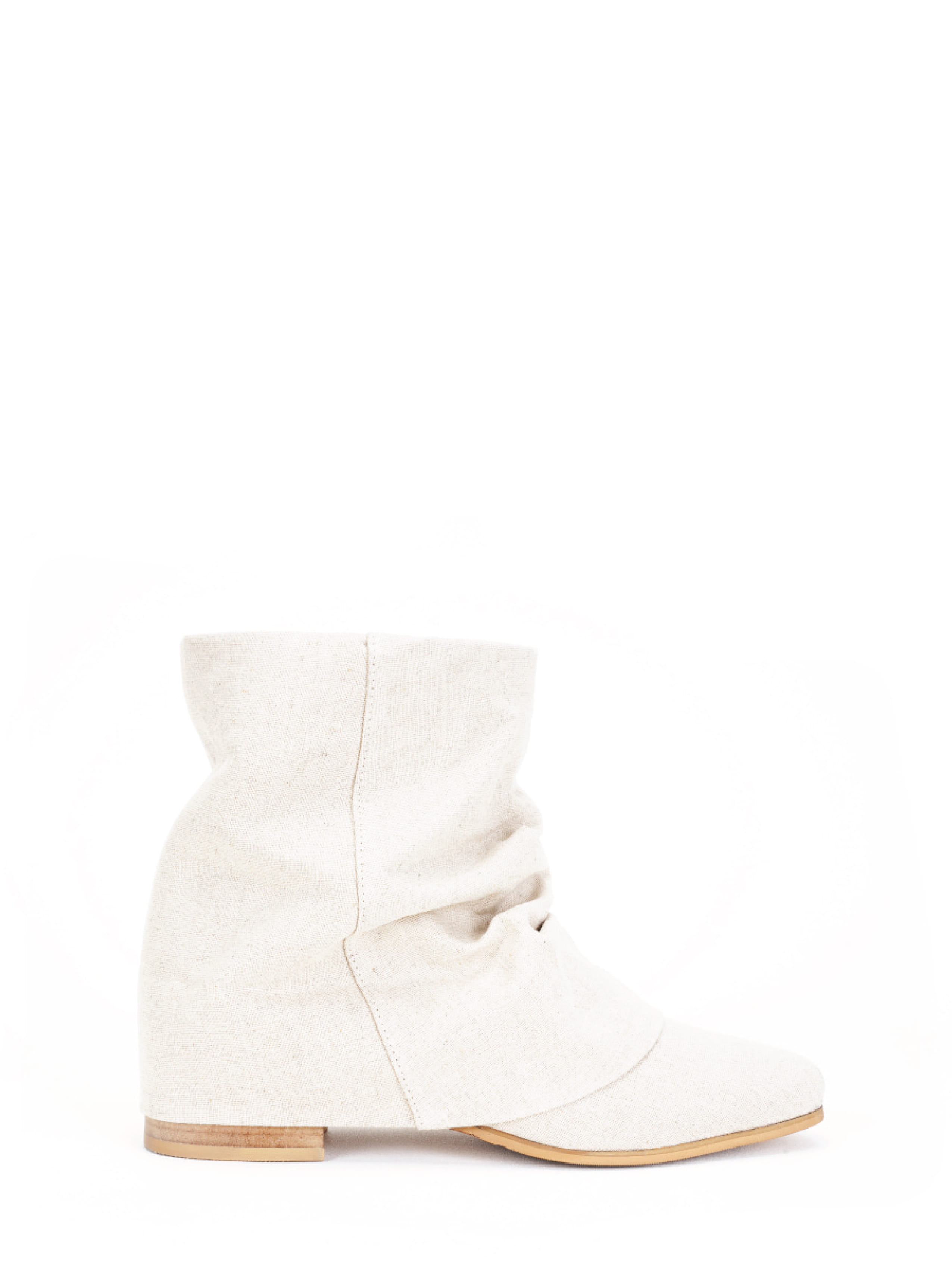 [Sample &amp; Refurb] Linen Wrinkle Boots