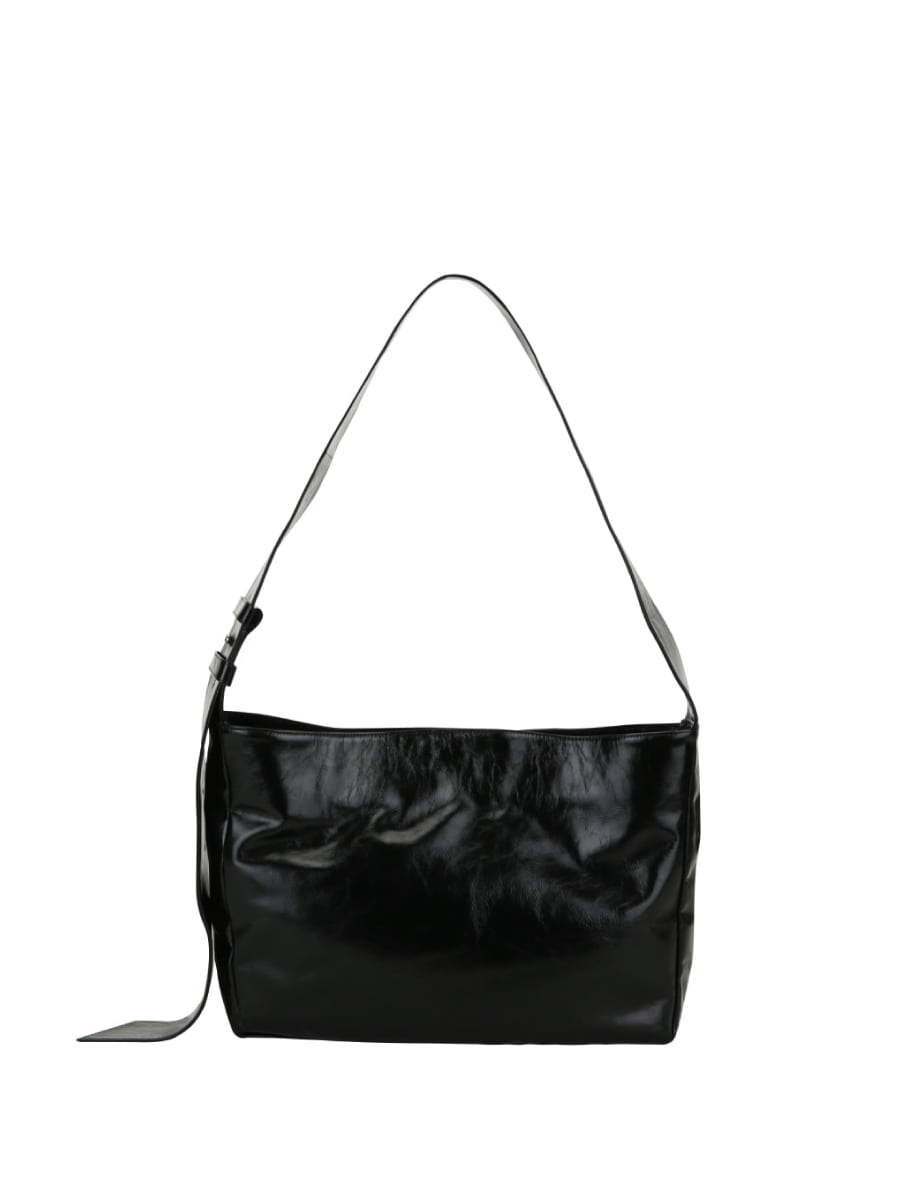 [Sale]Medium Belted Cross Bag (Black)