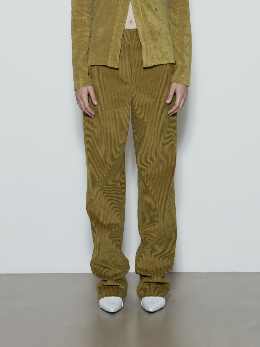 Corduroy Trousers (Olive)