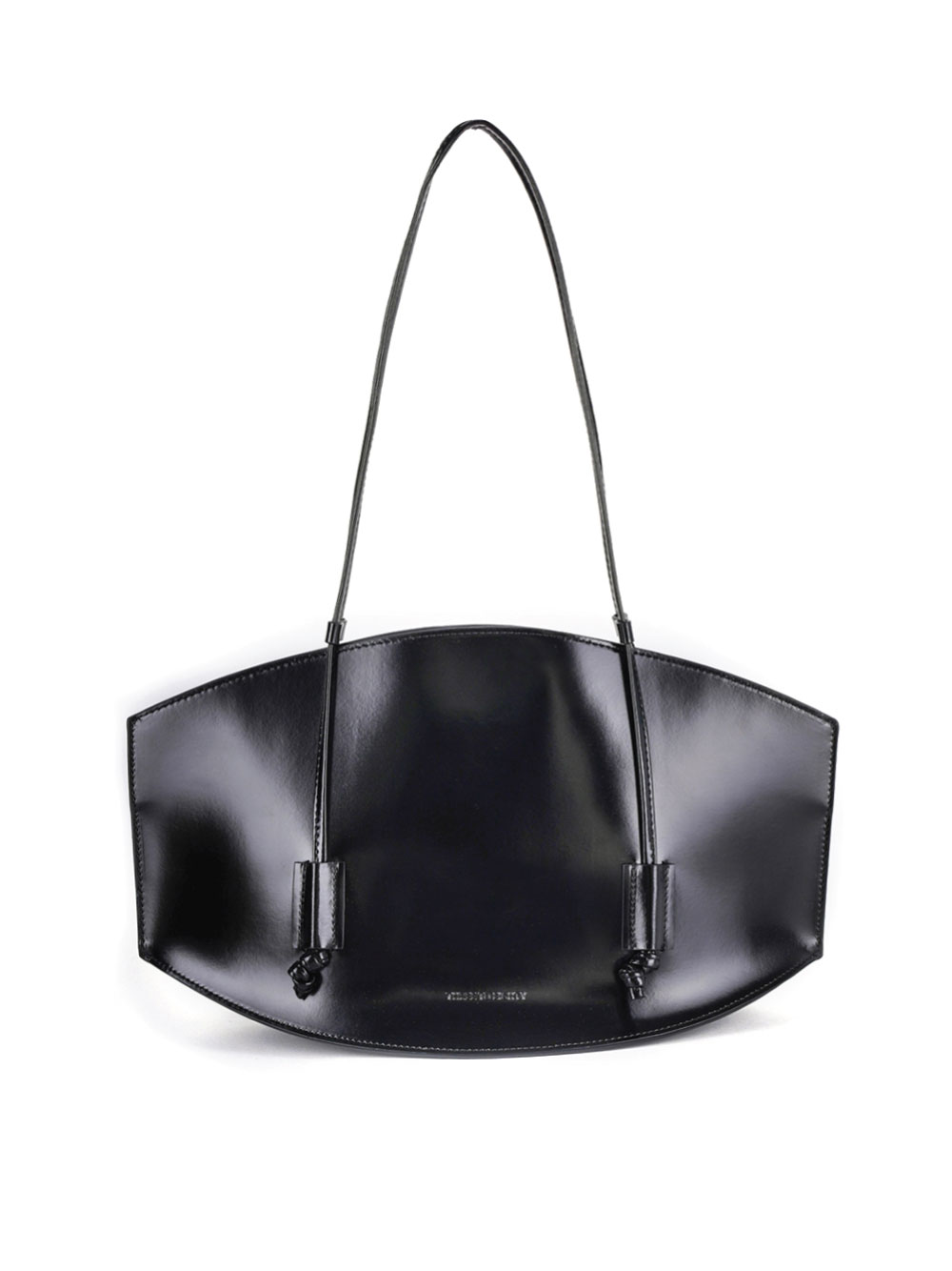 Curved Bag Medium (Enamel Black)