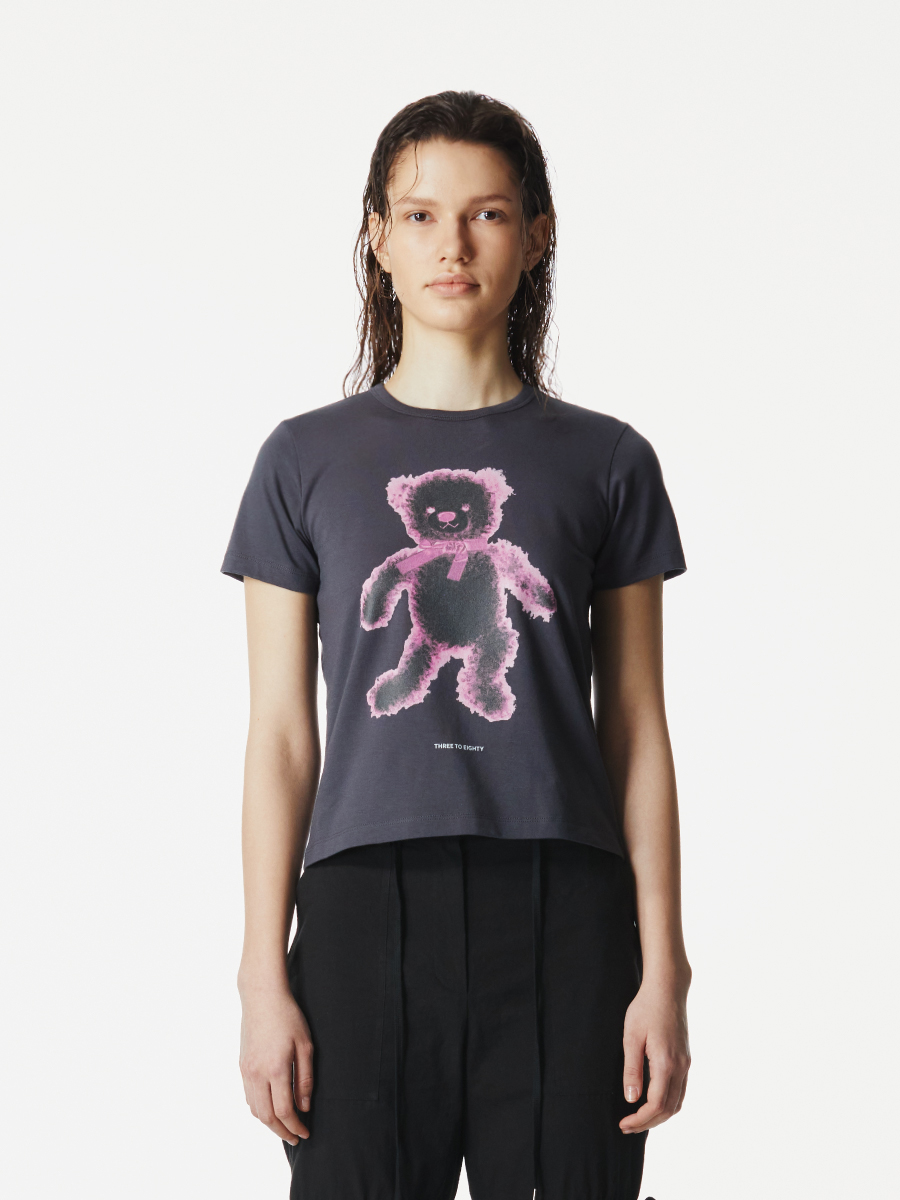 Scanned Teddy T-Shirt (Charcoal)