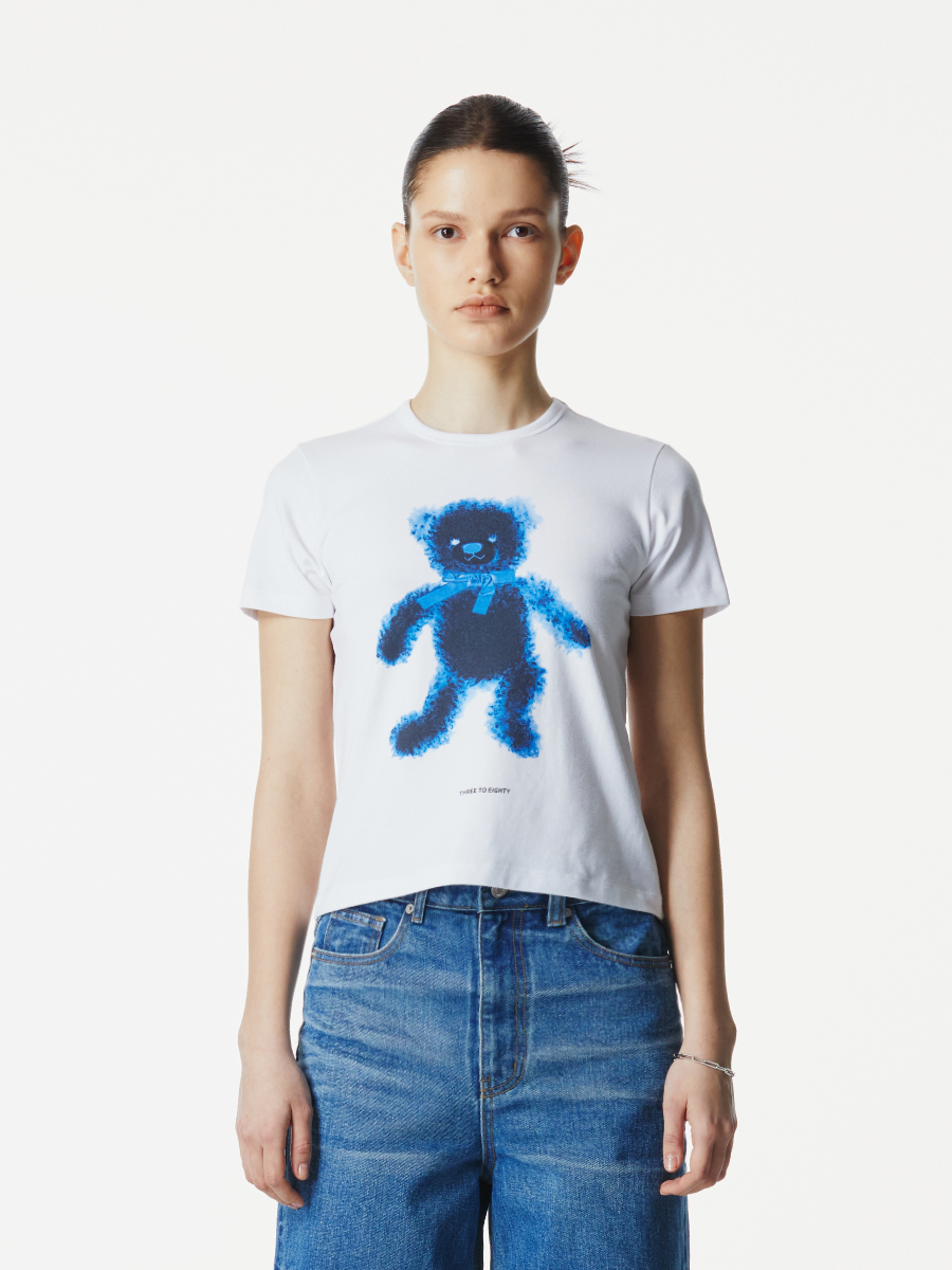 Scanned Teddy T-Shirt (White)