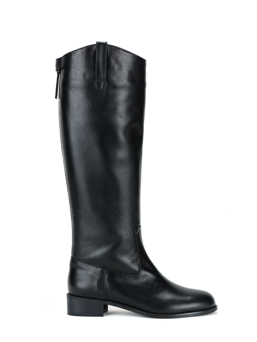 Leather Riding Boots (Black)