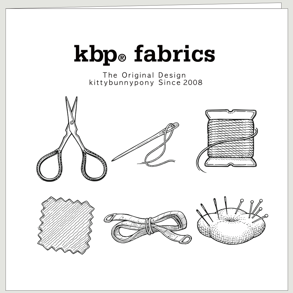 KBP Fabrics Make Your Own Name Tag 패브릭스 네임택 만들기 키트