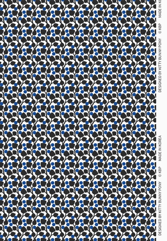 KBP Fabrics Blueberry Fabric by Jessica Nielsen 블루베리 원단 by 제시카 닐슨