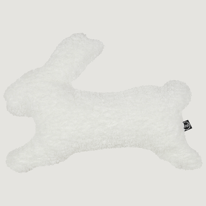 Happy Bunny White Plush Cushion 해피 버니 화이트 플러시 쿠션