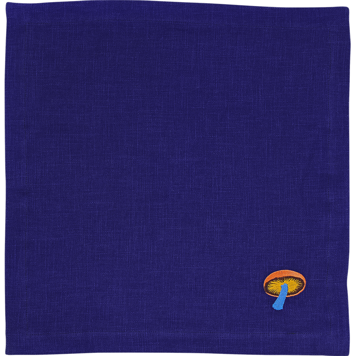 Mushroom Linen Tea Cloth Ultramarine 머쉬룸 리넨 울트라마린 티 타월