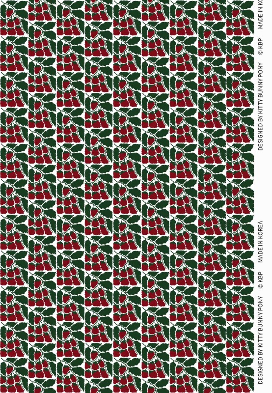KBP Fabrics Raspberries Fabric by Liv Lee 라즈베리 원단 by 리브 리