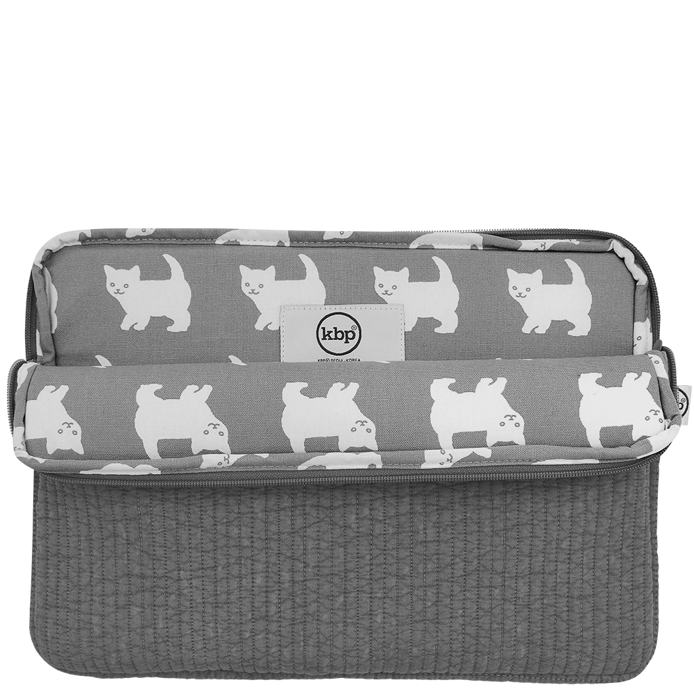 Quilting Happy Kitty Laptop Pouch 퀼팅 해피 키티 랩탑 파우치