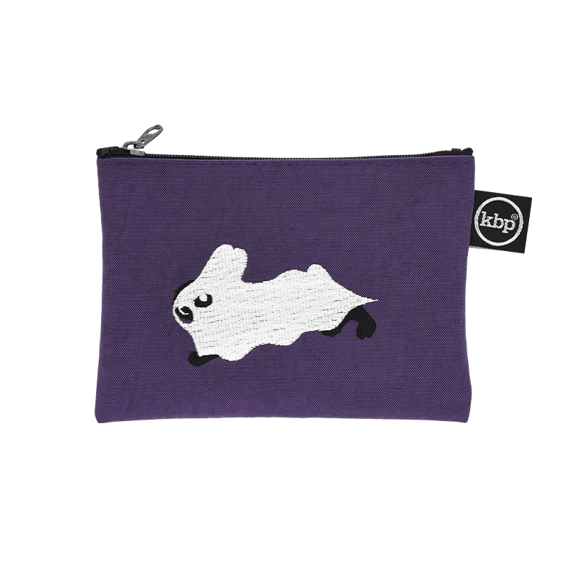Ghost Bunny Embroidery Pouch 고스트 버니 자수 파우치