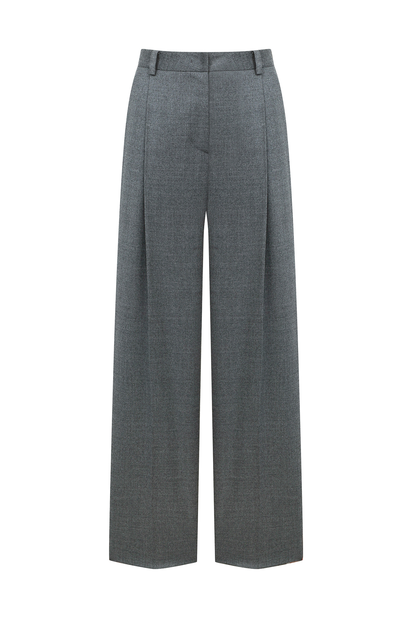 Wool One Tuck Pants[LMBBWIPT203]-Charcoal