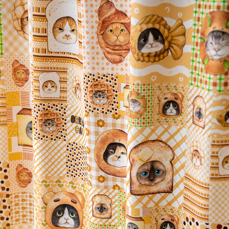 Pattern series - Bread cat Q (110X90cm)