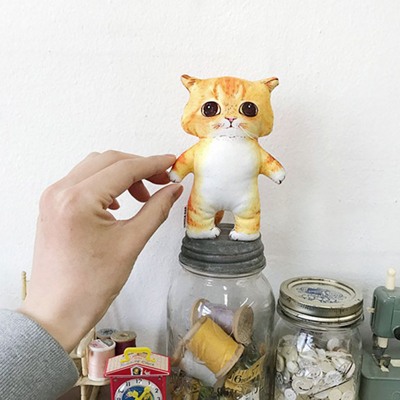 ドールキット・ 私を見つめる猫 人形 「ノランシ」 (完成size : 約13cm)