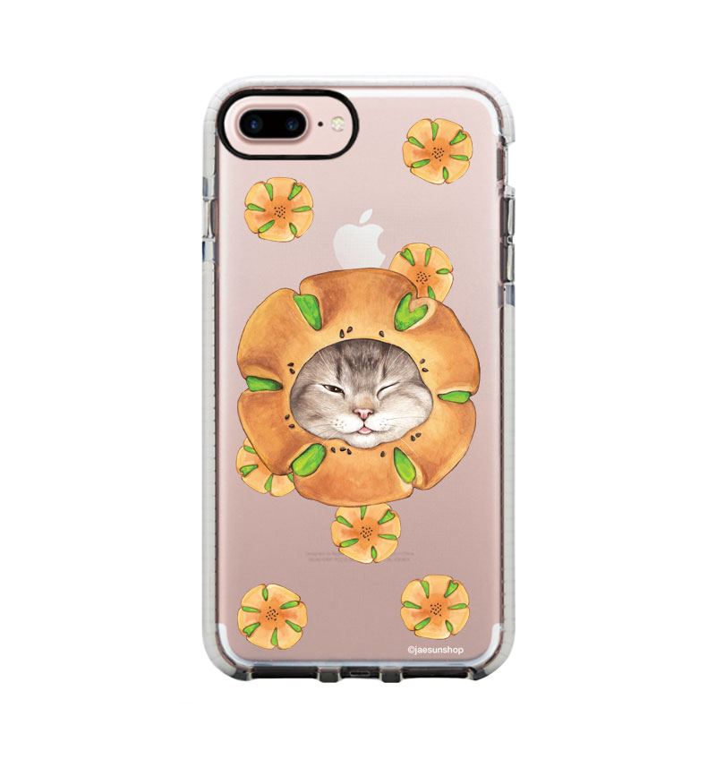 スマートフォンケース - うぐいすあんパン 猫